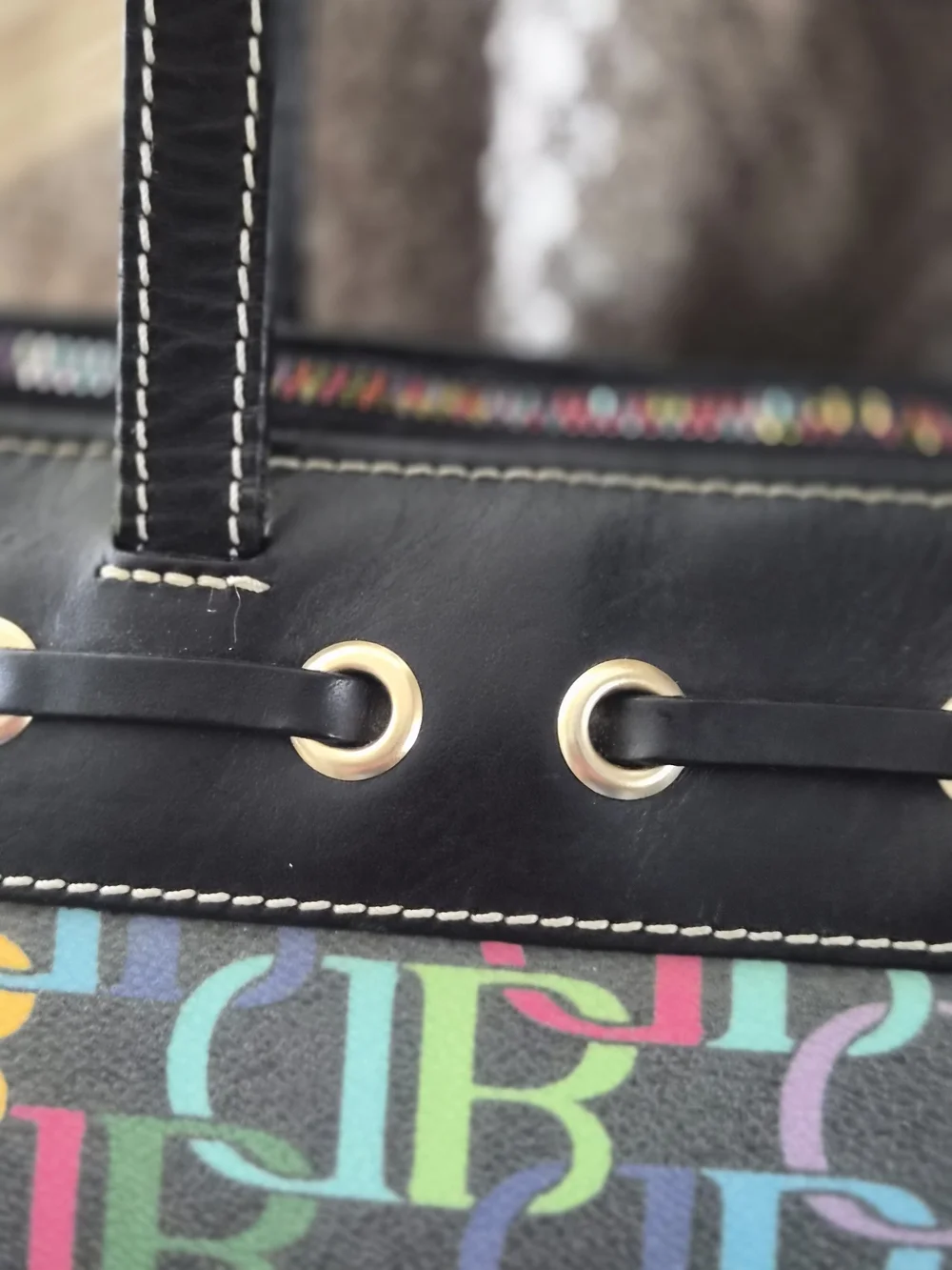 Dooney & Bourke Multicolor Reversible Logo Tote